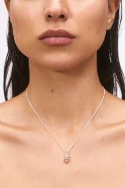Dice Necklace in Sterling Silver - Solid