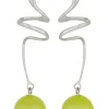 Martini Earring - Olive