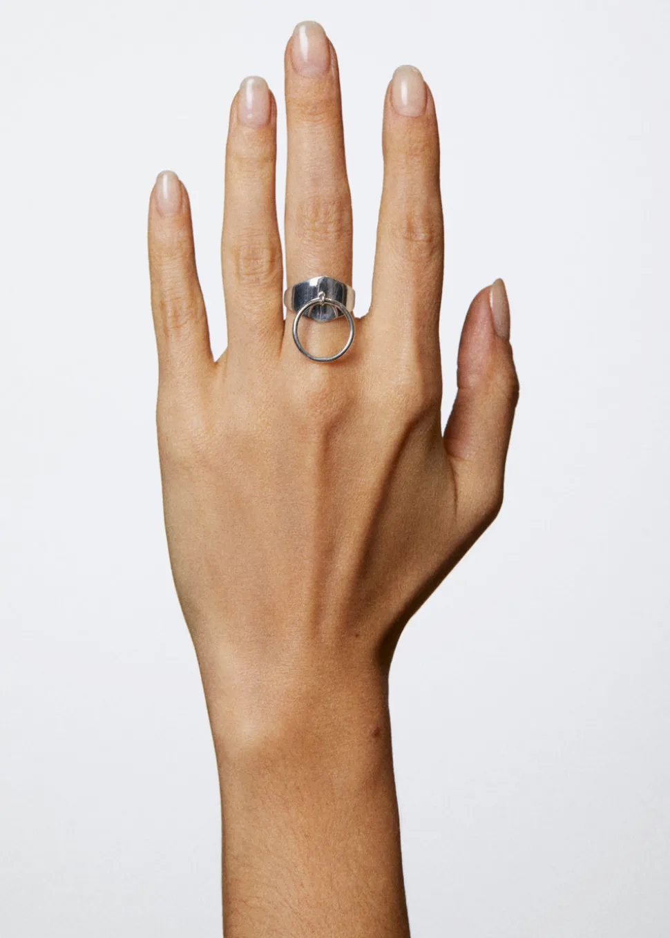 Odalisque Ring with 14k Loop in Sterling Silver